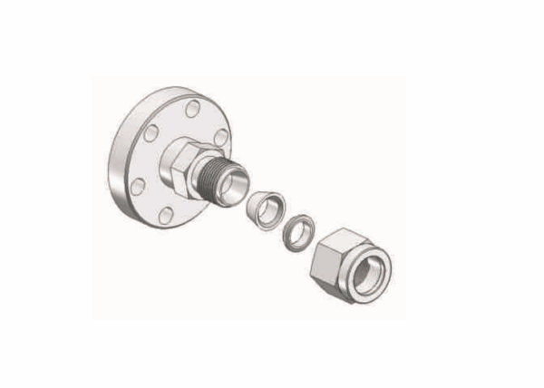 CF to Compression Adapter Assembly Diagram