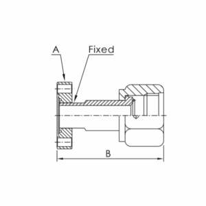 CF to Female VCR Adapter Dimensions