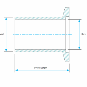 KF Half Nipple Dimensions