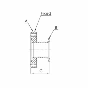 KF to CF Straight Adapter - Image 2