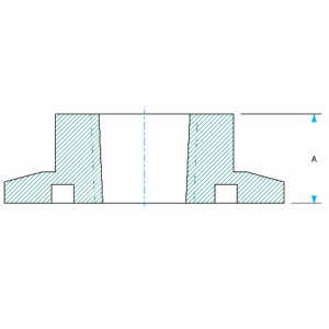 KF to Female NPT Adapter Dimensions