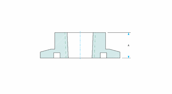 KF to Female NPT Adapter Dimensions