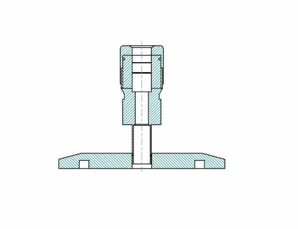 KF to Swagelok Adapter Dimensions