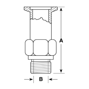 KF to Welch Pump Adapter Picture_02