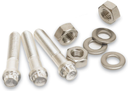Silver Plated 12-Point Bolt Hex Nut & Washer Picture_01