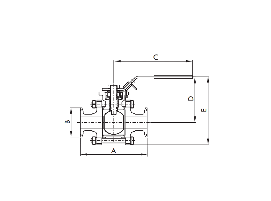 Manual KF Ball Valves Dimensions